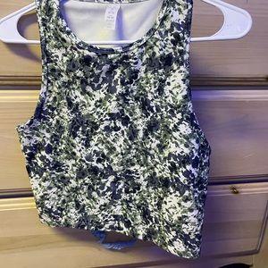 multi color workout top